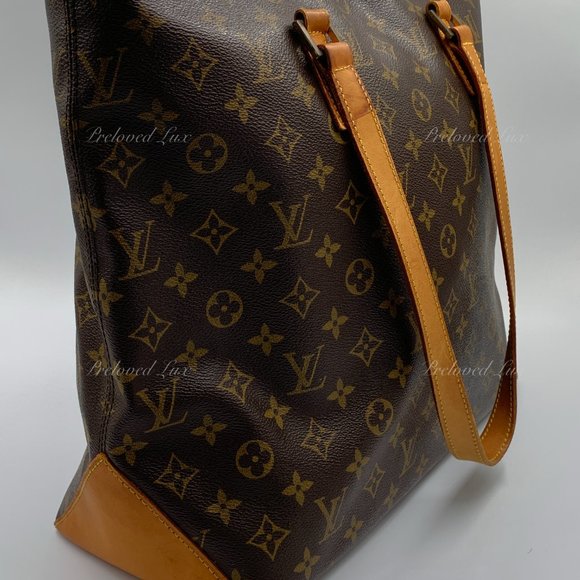 Authentic LOUIS VUITTON Monogram Cabas Mezzo Tote Shoulder Bag - Picture 3 of 16